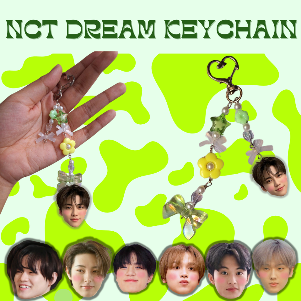 nct dream keychain by luckcow | keychain lucu | keychain nct | bag charm nct | gantungan kunci nct |