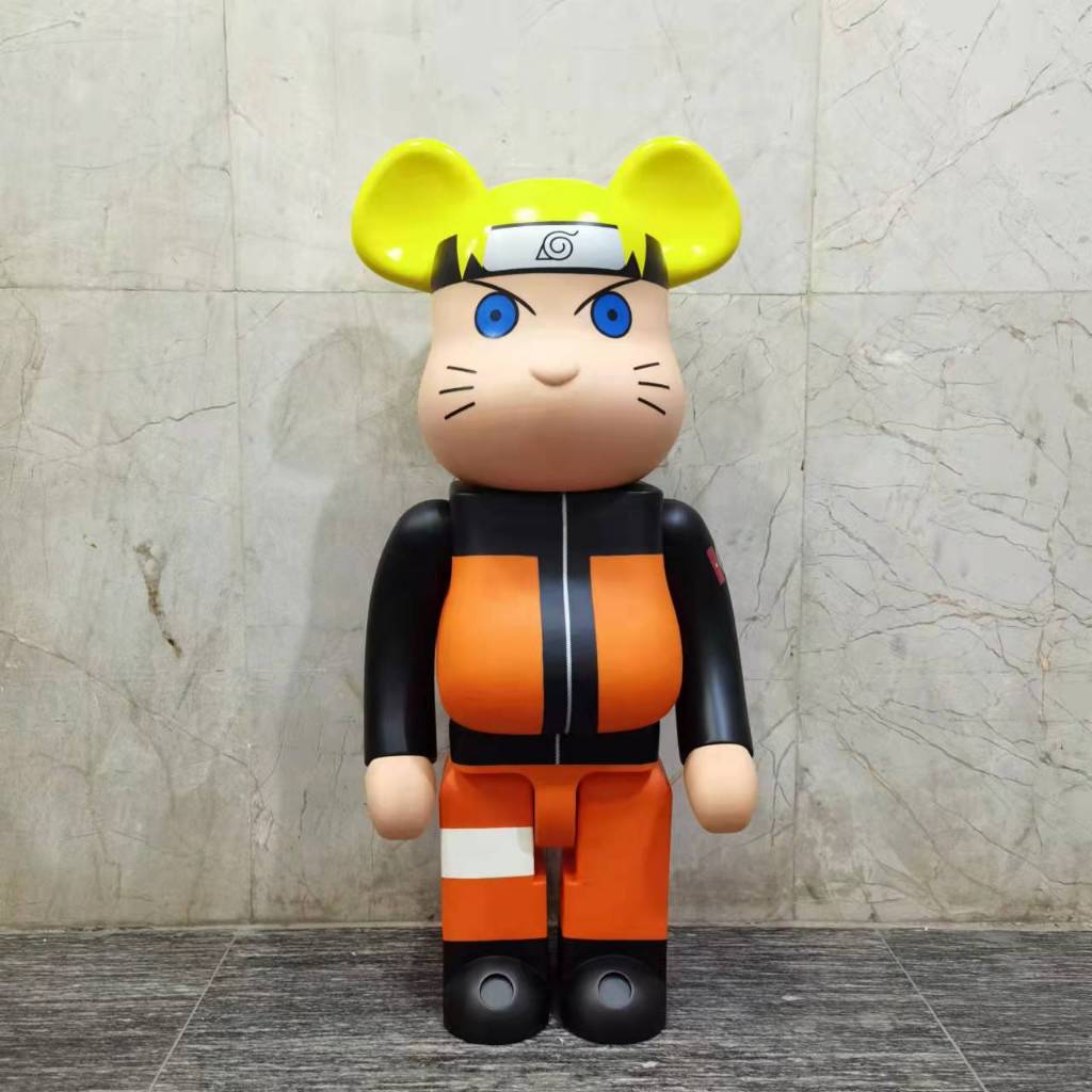 Patung Dekorasi Ruangan Modern / Bearbrick Anime Naruto 1000% Icons