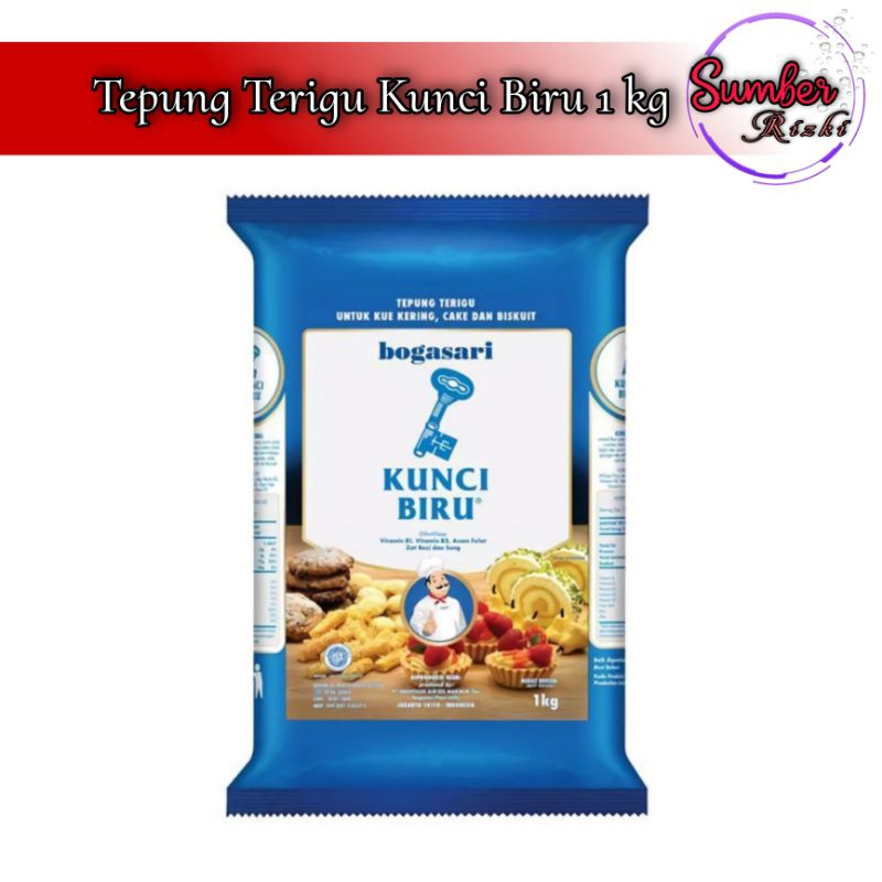 

Tepung Terigu Kunci Biru 1kg Bogasari