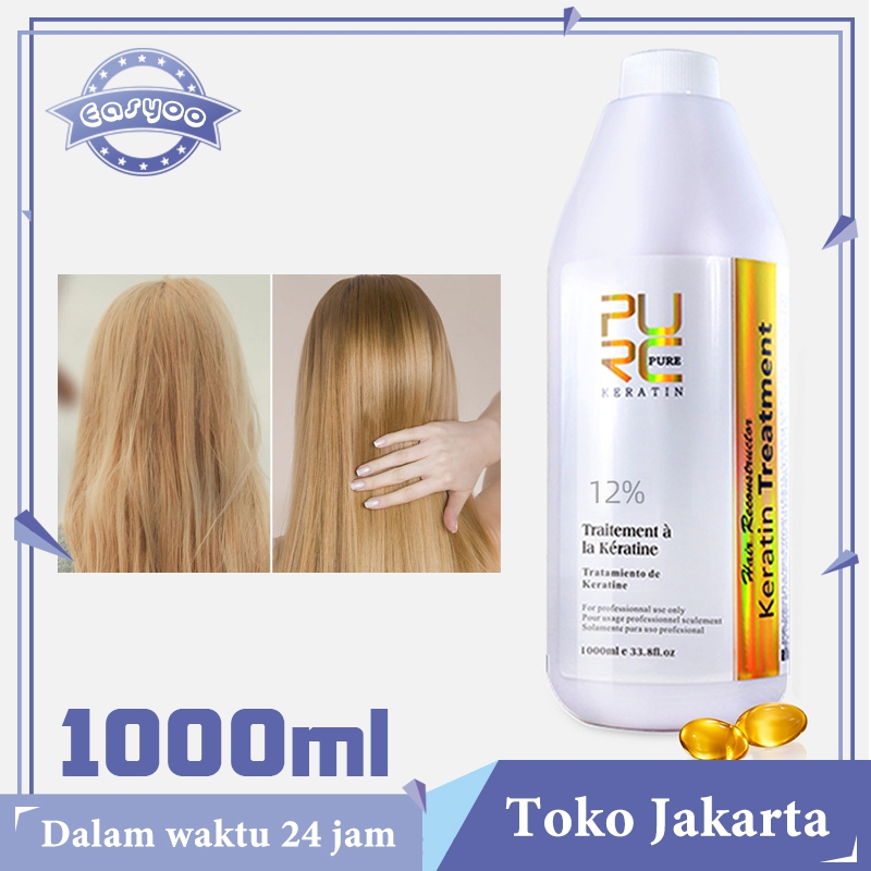 Purc Keratin Hair Treatment Smooting 12% Size 1000ml Keratin Rambut Rusak Dan Kering
