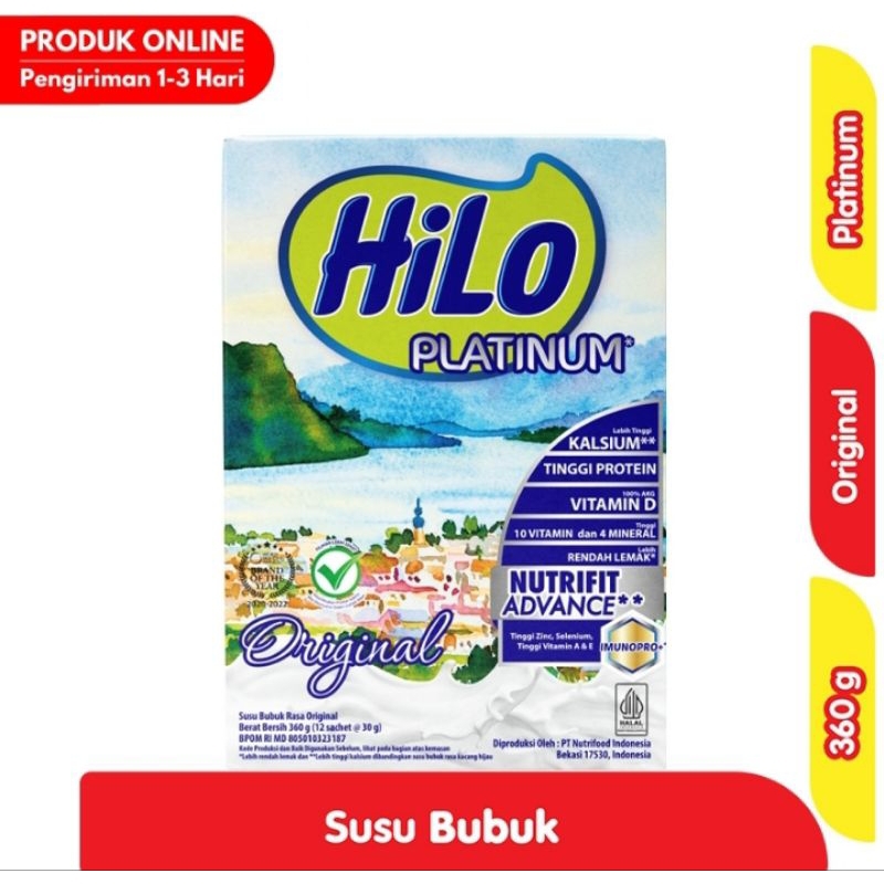 

HiLo Platinum Susu Bubuk Original 360 g