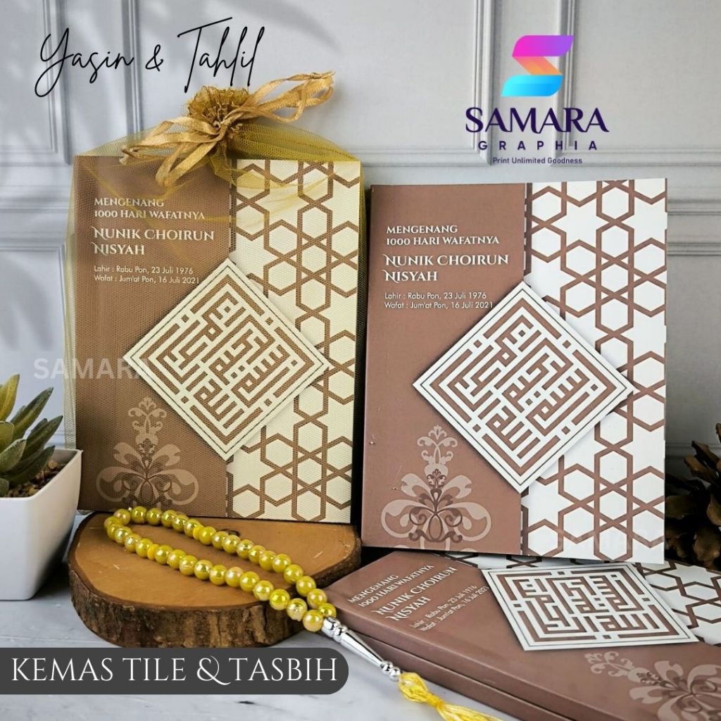 CETAK BUKU YASIN DAN TAHLIL lengkap foto almarhum 40 100 1000 harian orchid 4