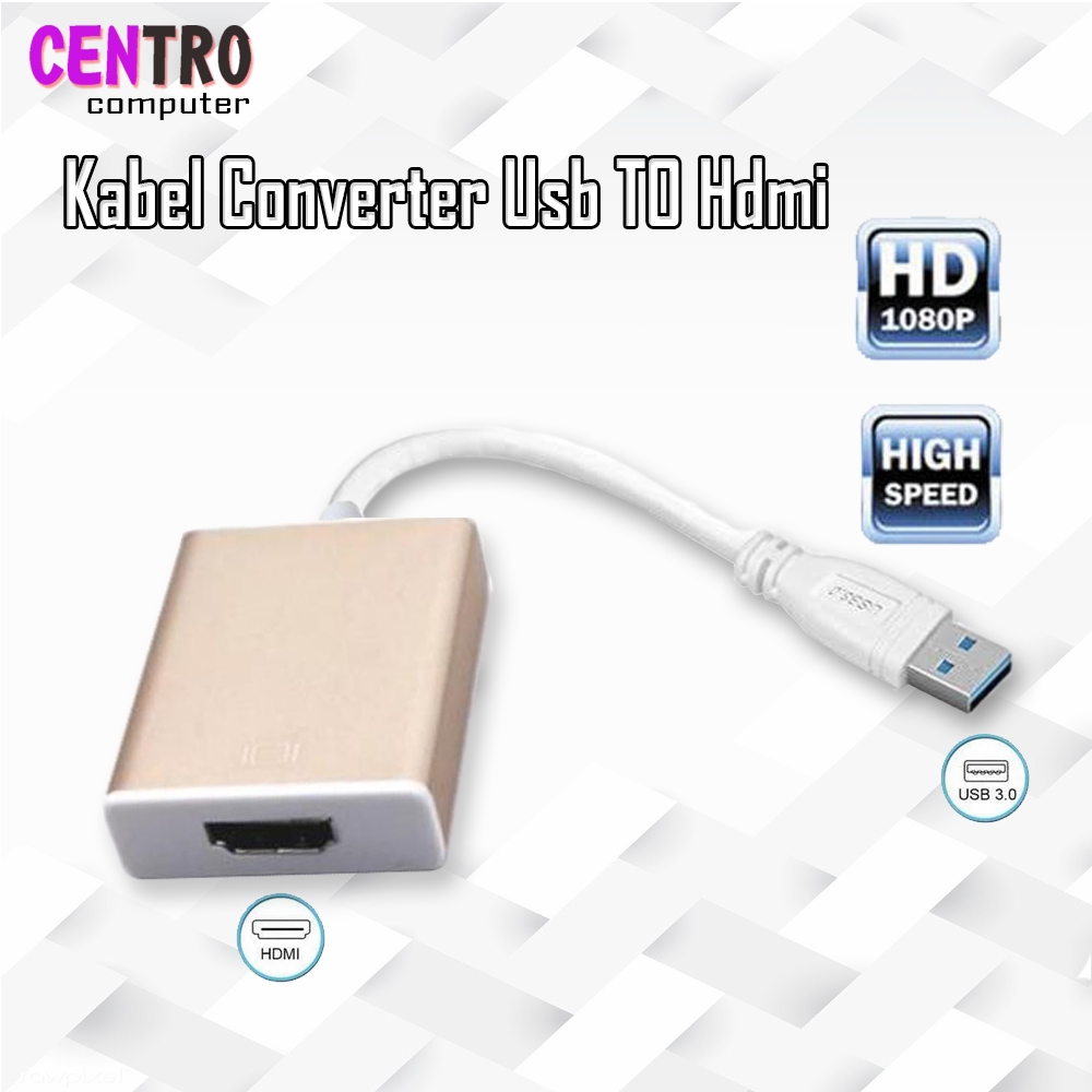 Kabel Converter Usb 3.0 TO Hdmi - Adapter Konferter kabel usb to hdmi