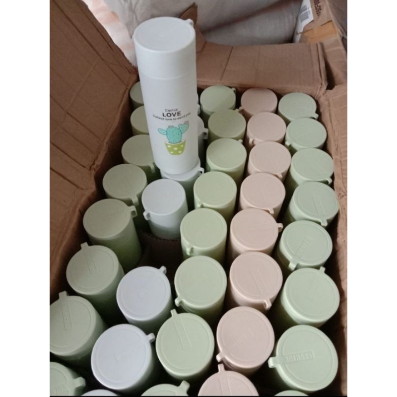 botol minum kaca/botol minum kaktus/tumbler kaca