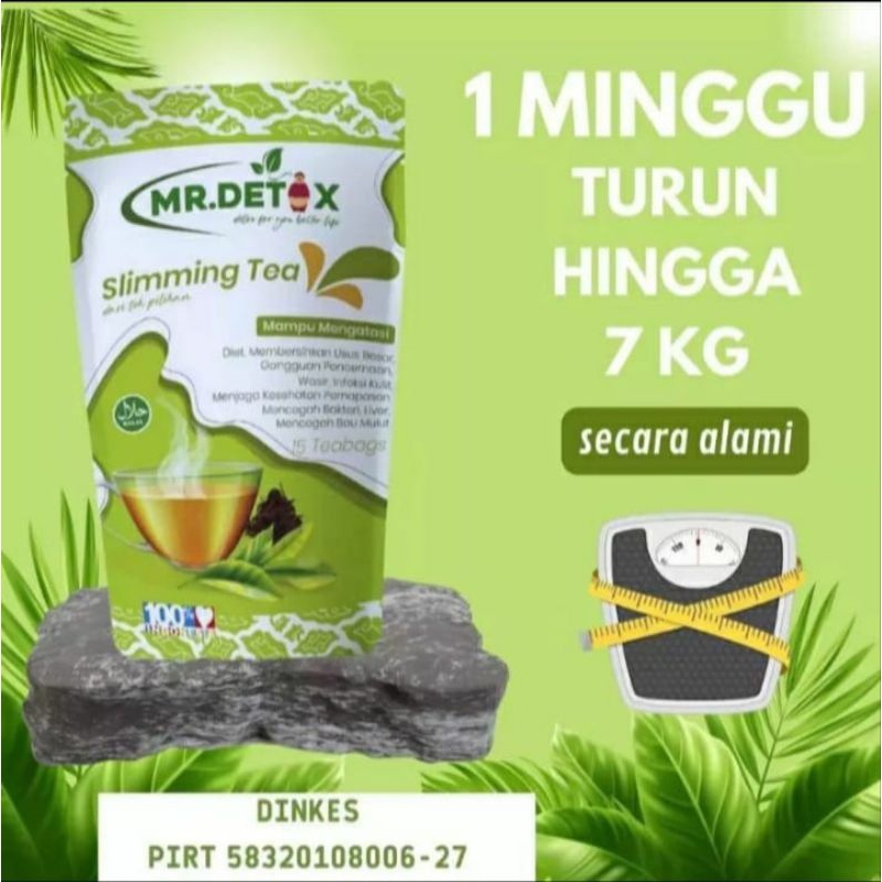 Mr Detox sliming tea / Teh pelangsing Alami/Teh Detox /Tea pelangsing Alami /Teh Herbal