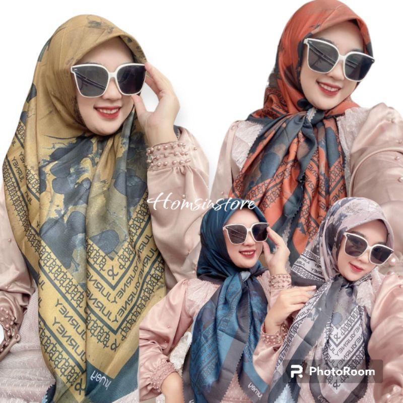 Homsinstore | Kerudung Voal Motif Journey kw Jurnay Lasercut  | Voal Motif Premium