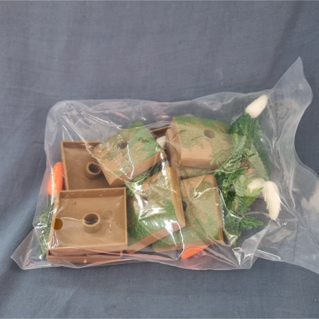 Miniatur Pohon wortel lobak mainan tanaman diorama toys fotografi