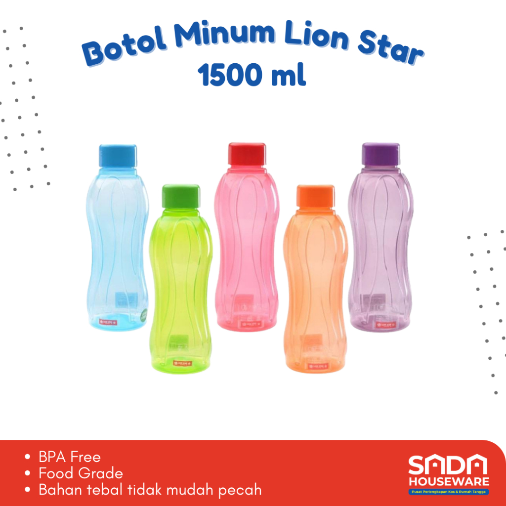 Botol Minum Lion Star / Botol Minum Hydro / Bottle Hydro / Tumbler Air Minum Lion Star 1500ml