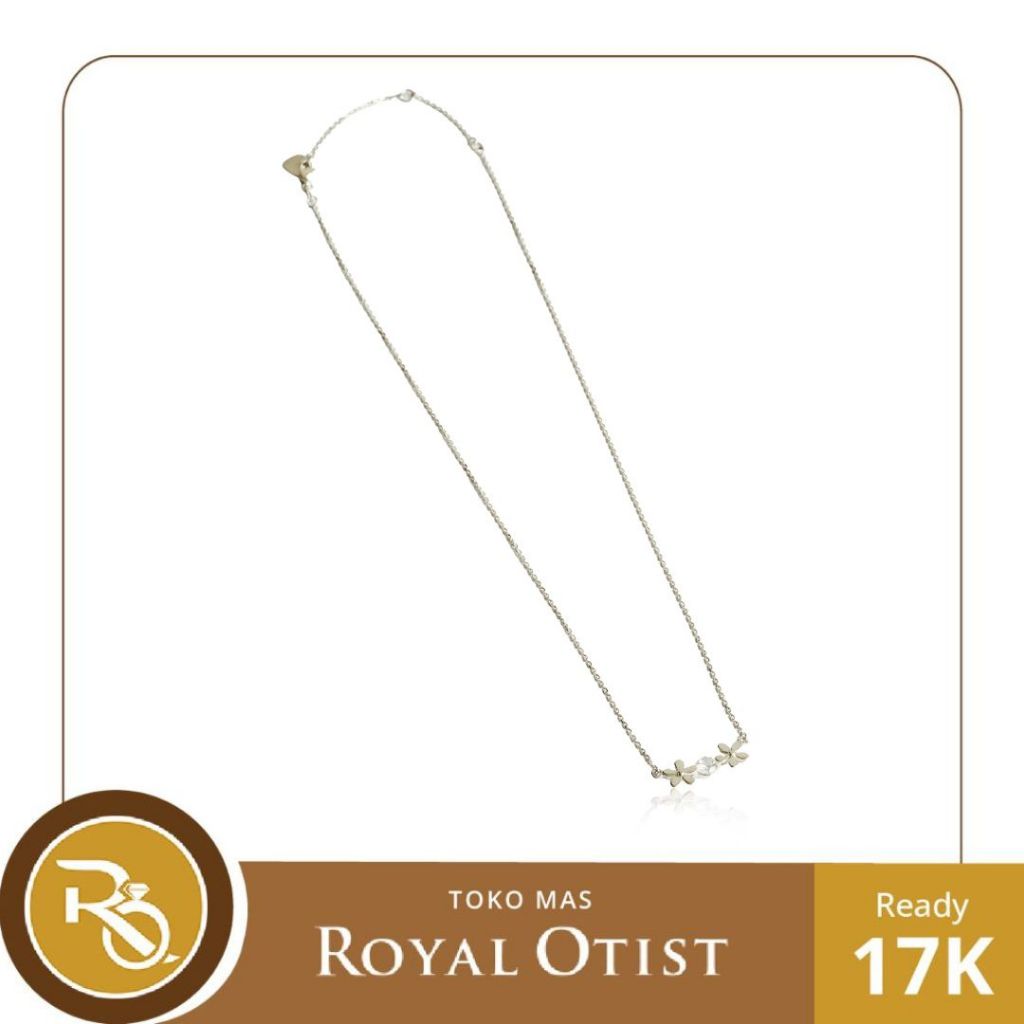 Kalung Emas Putih Serut Camille 17 K Royal Otist