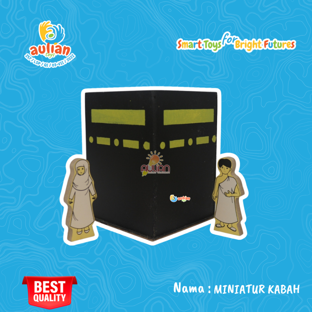 MINIATUR KABAH MAINAN KAYU/ MAINAN EDUKASI / ALAT PERAGA EDUKASI / MAINAN MONTESSORI