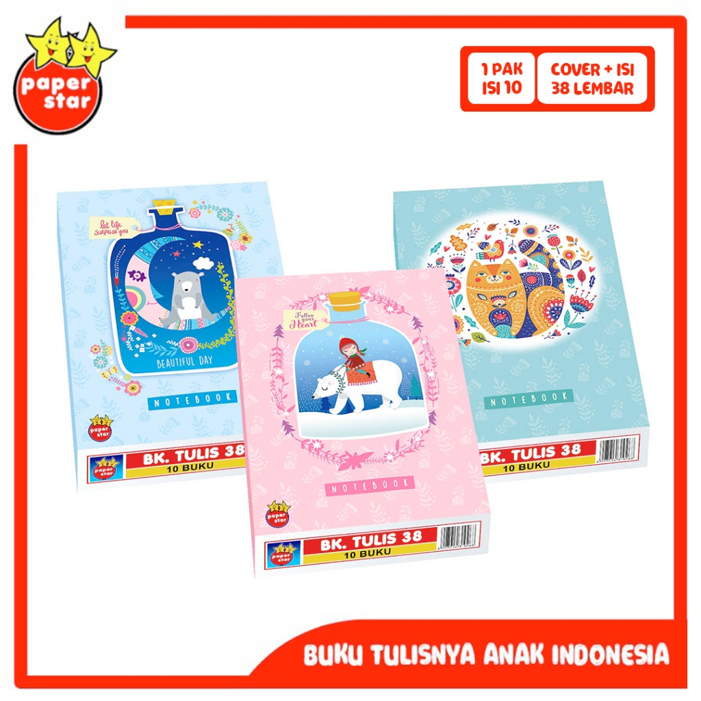 

BUKU TULIS 38 PAPER STAR FABEL