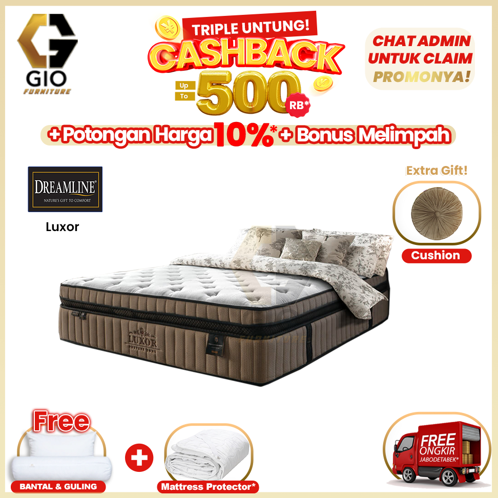 Kasur Dreamline Luxor / Dreamline Springbed Luxor (Hanya Kasur)