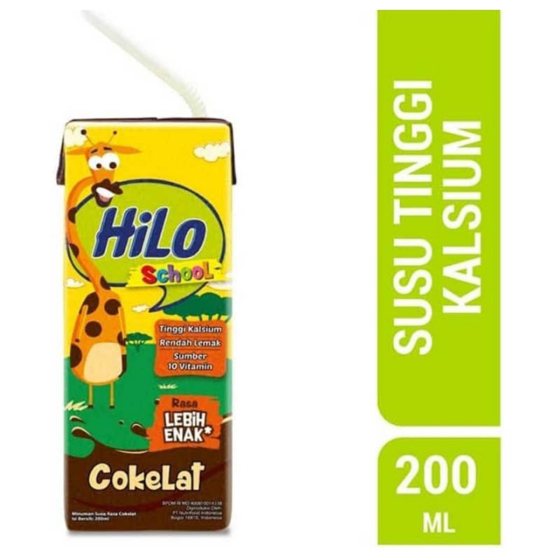 

HiLo UHT Susu Cair Chocolate 200 ml