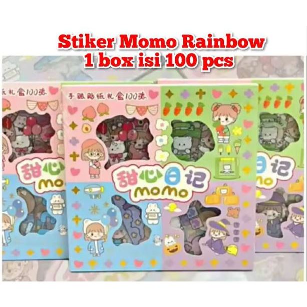 

Stiker Momo 2D 100 lembar/ Stiker Lucu / Sticker Kartun Korea Motif Lucu 100 pcs
