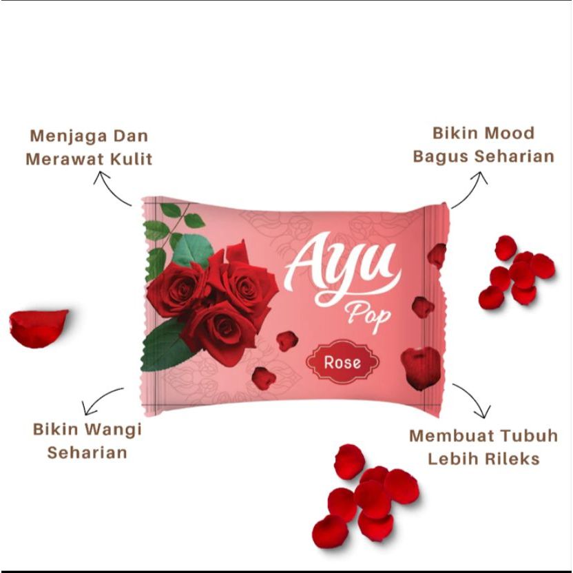 Sabun Mandi Ayu Pop Rose Batang - 65Gr  [ Sabun Beauty ]