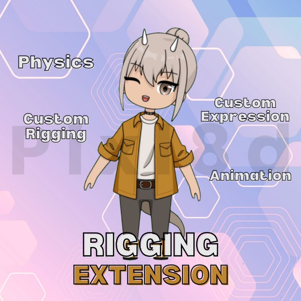 Jasa Komisi Rigging Karakter Model Anime Vtuber Live2D [Versi Extension]