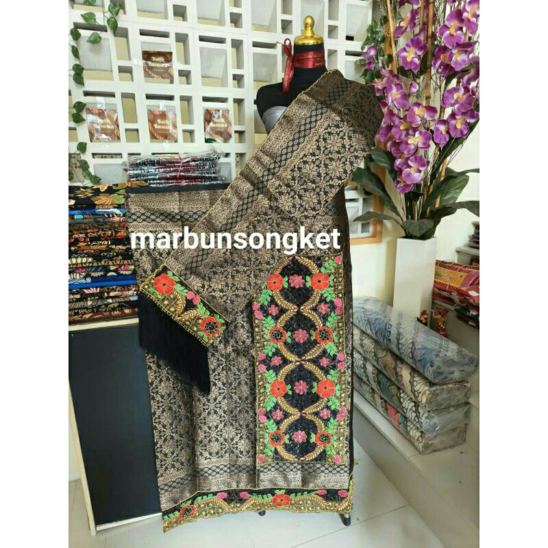 songket palembang tumpal bordir