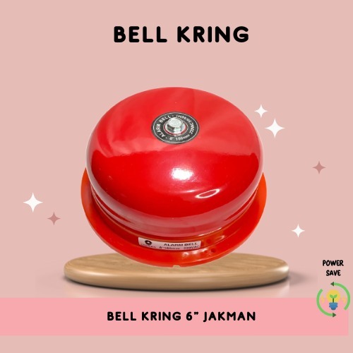 BELL KRING 150MM/BELL SEKOLAH/BELL KANTOR/BELL KABEL/BELL MERAH/BELL PENGERAS SUARA