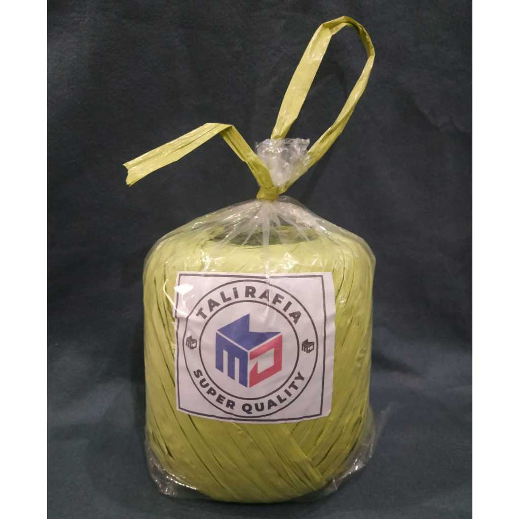 

Tali Rafia Kuning Stabilo Super Berat 1 Kg Full