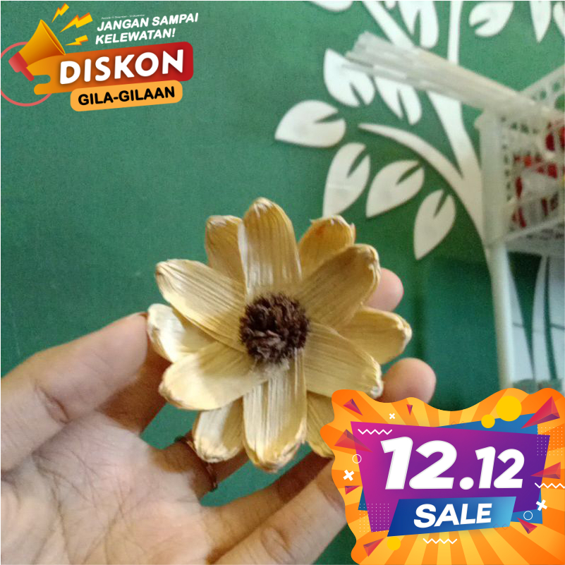 BUNGA KLOBOT JAGUNG HIASAN MAHAR RUSTIC