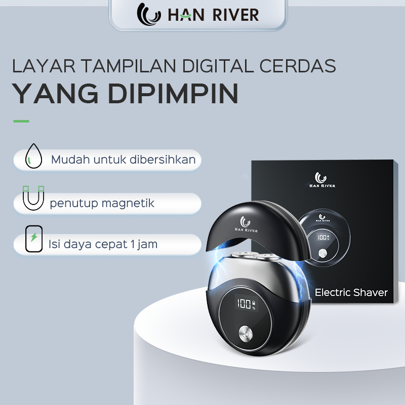 HAN RIVER Alat cukur HRTXD01BK Pencukur elektrik pencukur portabel-hitam