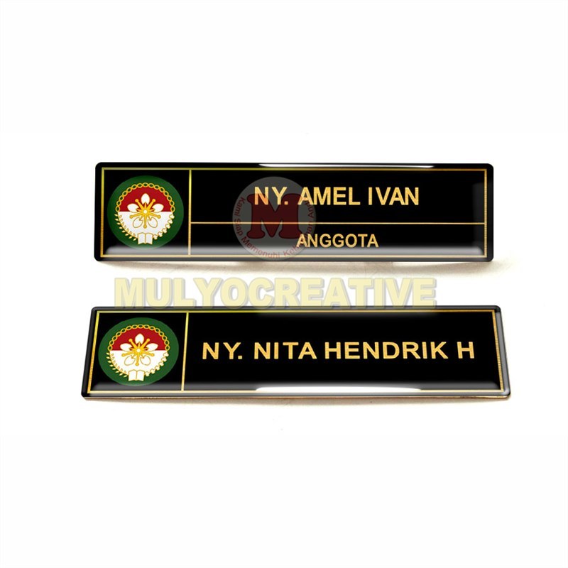 

PAPAN NAMA DADA DHARMA WANITA NAMETAG - NAME TAG CUSTOM LOGO DHARMA WANITA