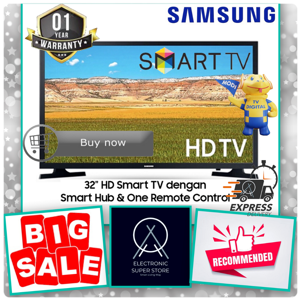 TV SAMSUNG UA32T4501AKXXD 32T4501 T4501 LED 32INCH SMART TV HD SUPER SMART HUB DIGITAL LED TV