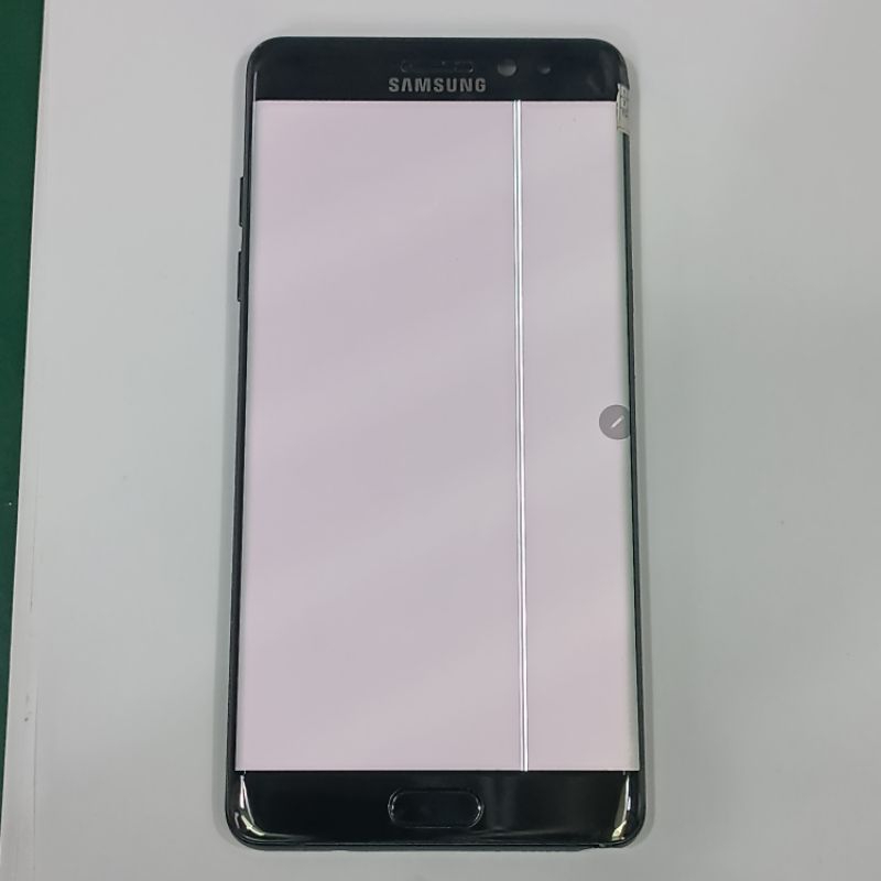 LCD SAMSUNG NOTE FE ORIGINAL 2ND COPOTAN - MINUS GARIS 2 DAN BUBBLE