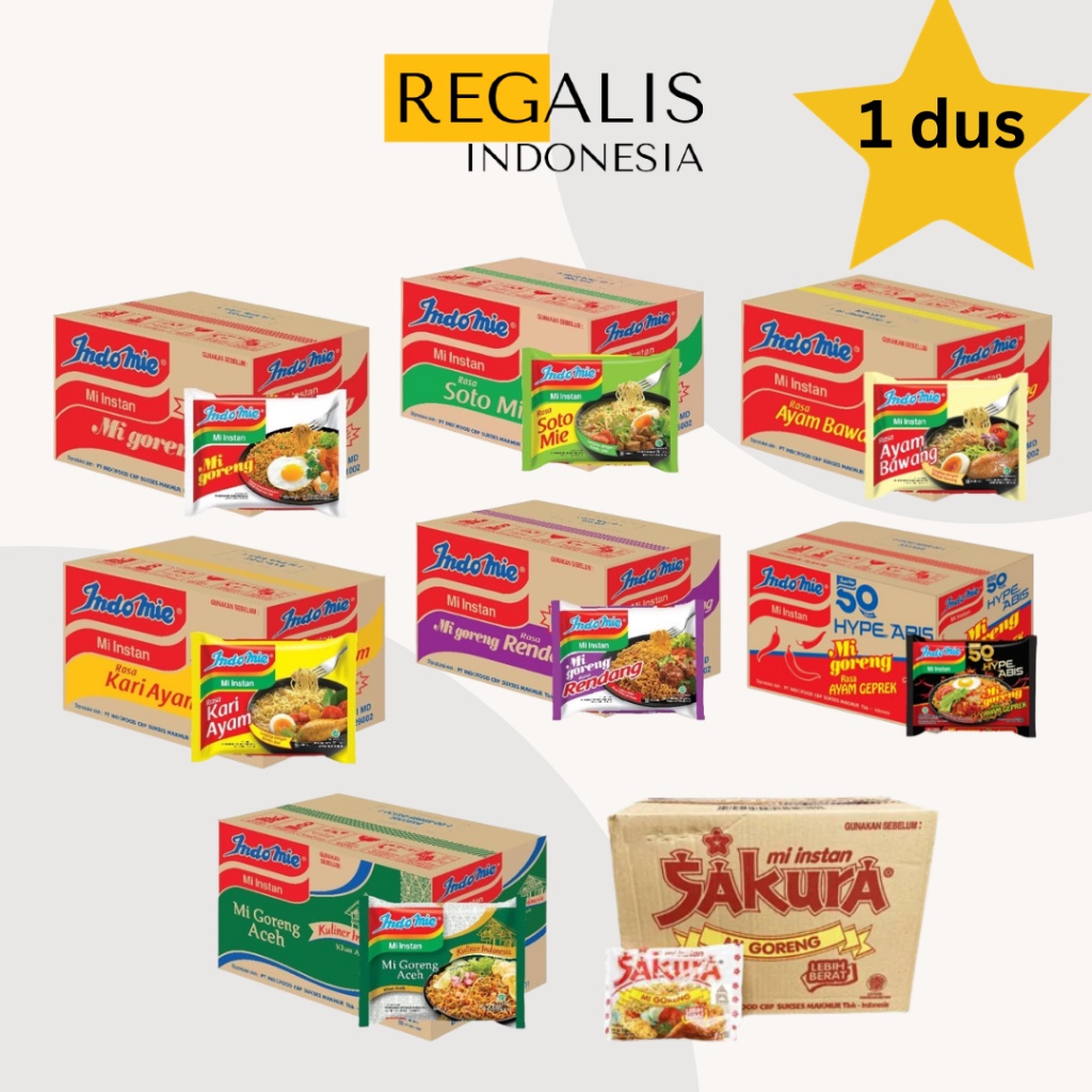 

1212 FLASH SALE INDOMIE All Varian Sakura Goreng 1 Dus isi 4 bungkus