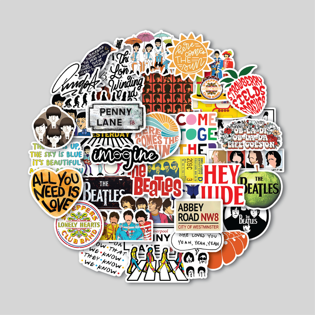 

STICKER PACK THE BEATLES | STICKER TUMBLER | STIKER LAPTOP KOPER HELM