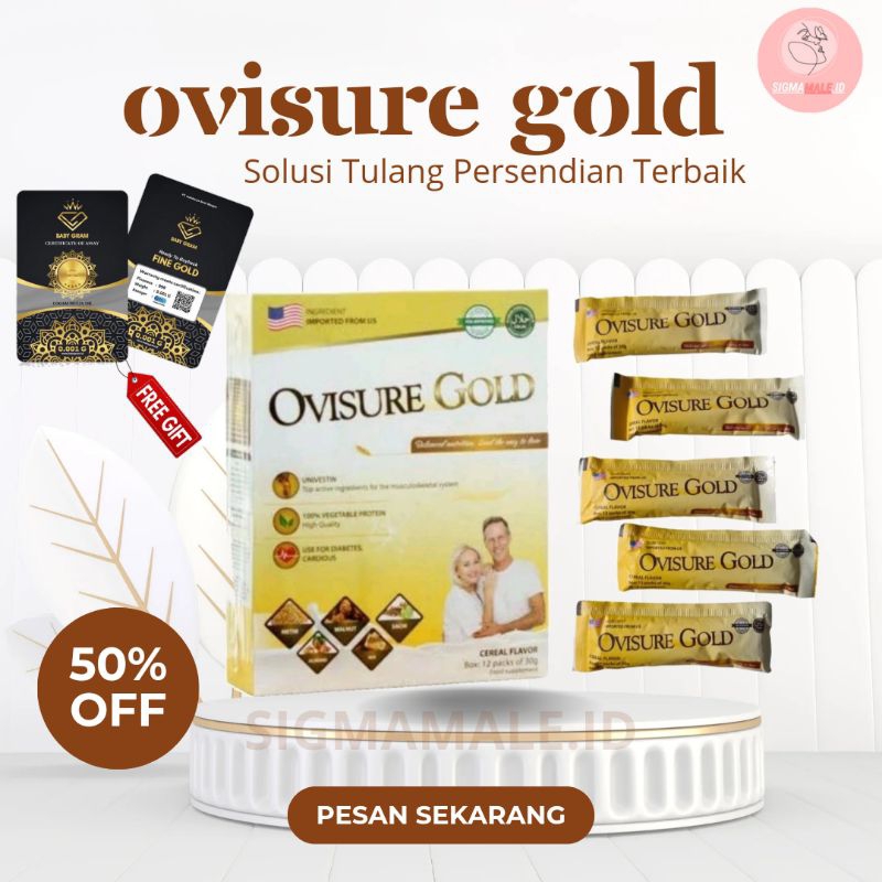 

OVISURE GOLD MILK SUSU OBAT TULANG DAN SENDI YANG SEHAT 100% DI IMPORT USA BPOM