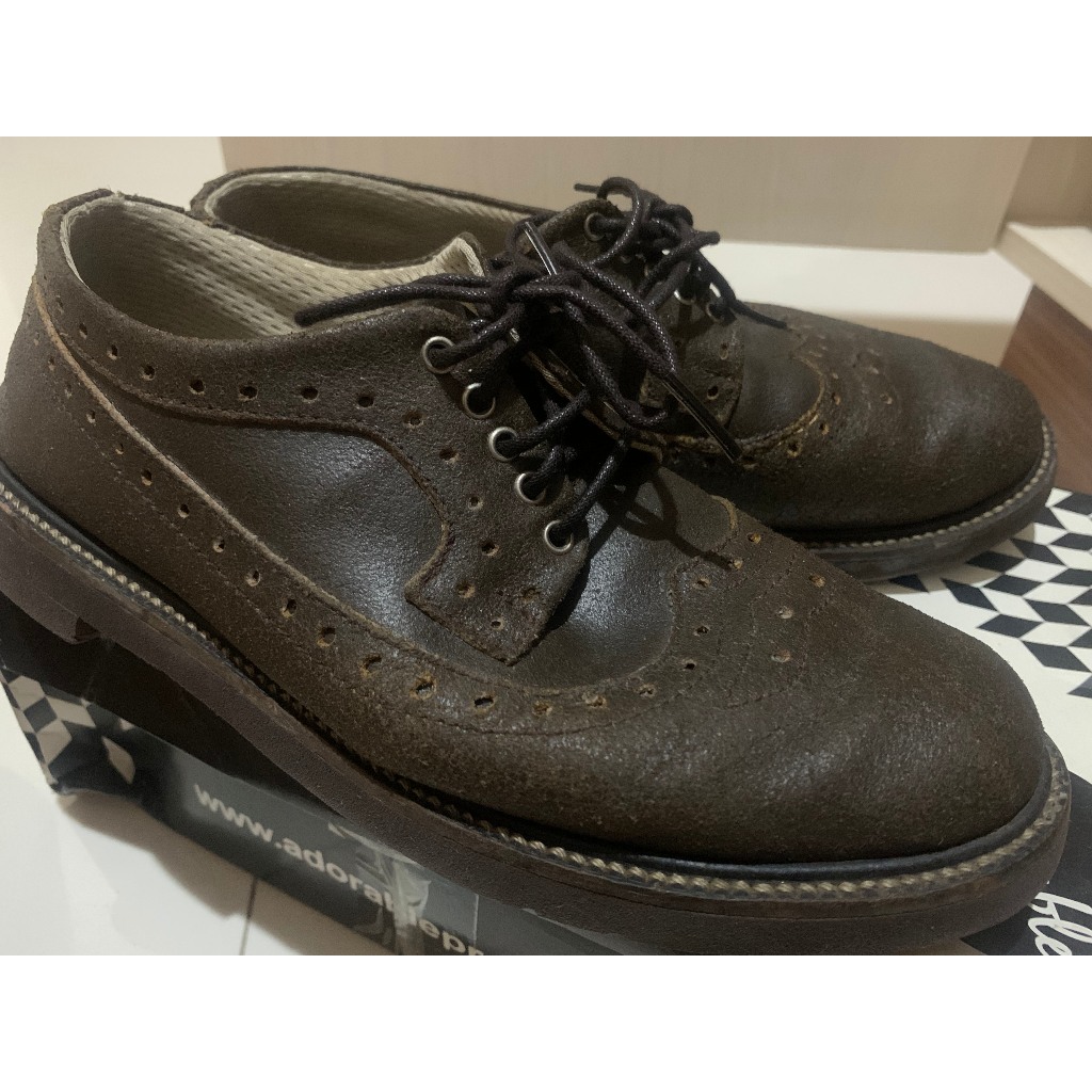 Adorable Projects Wingtip Shoes Custom Kulit Asli