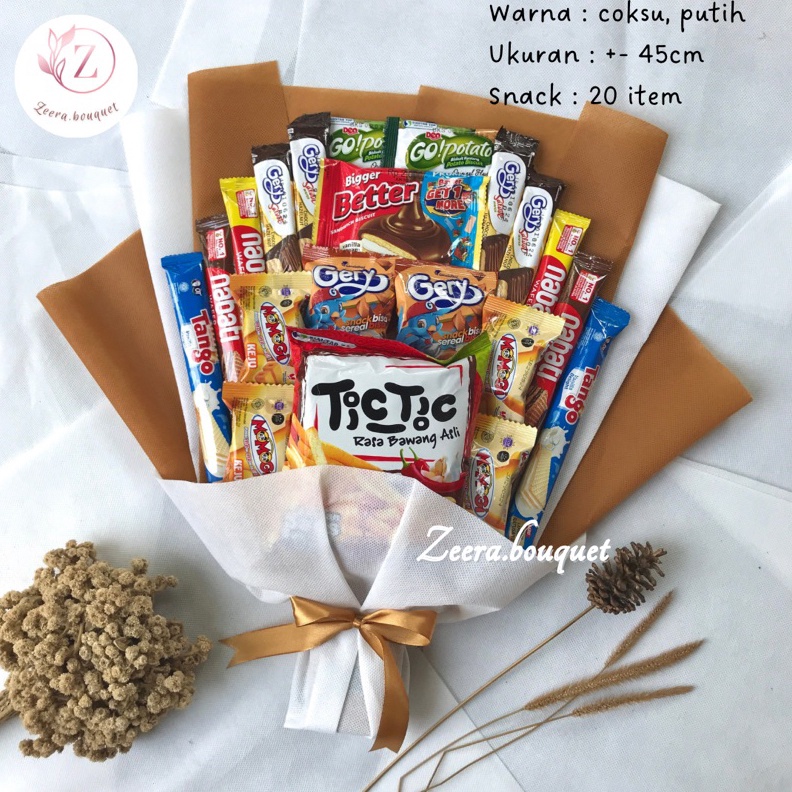 

1212 Brand B4 Buket snackbouquet snackbucket snack INCLUDE Greeting cardpacking