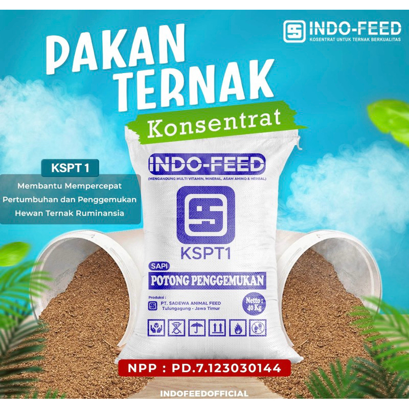 Pakan Ternak Konsentrat Sapi Indofeed Penggemuk Laktasi