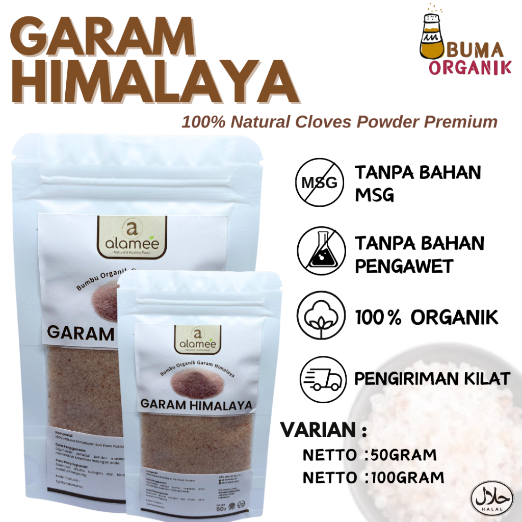 

Garam Himalaya Himalayan Pink Salt Mini Travel Size Tester Test 50gram dan 100gram