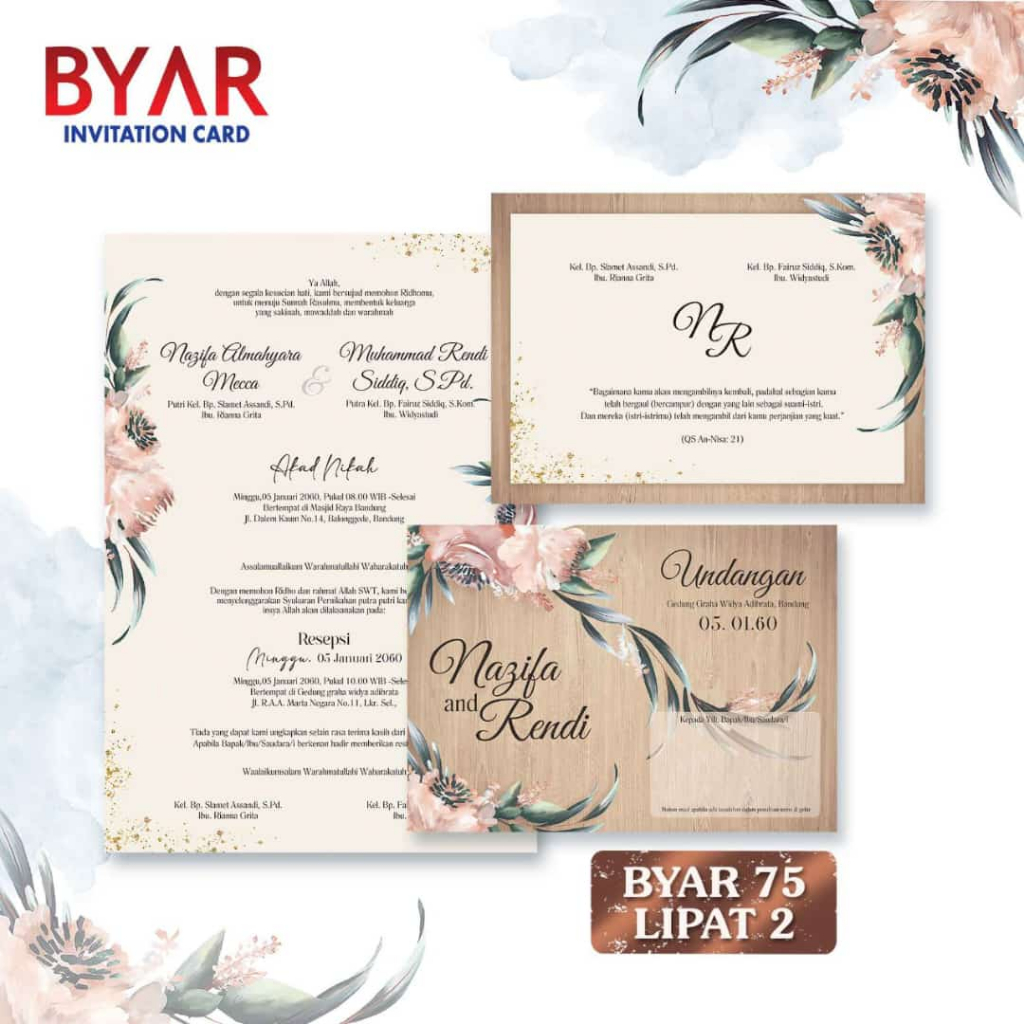 Blangko Undangan Byar 75 Harga Murah