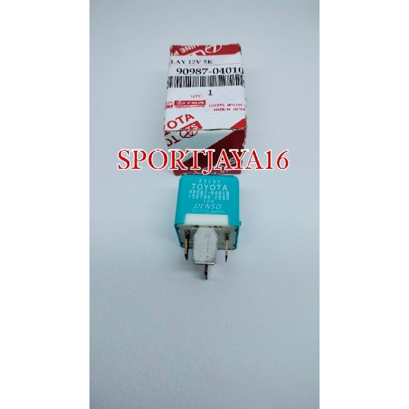 RELAY LAMPU TOYOTA JAPAN 90987-04010 5PIN 5K 12V DENSO JAPAN