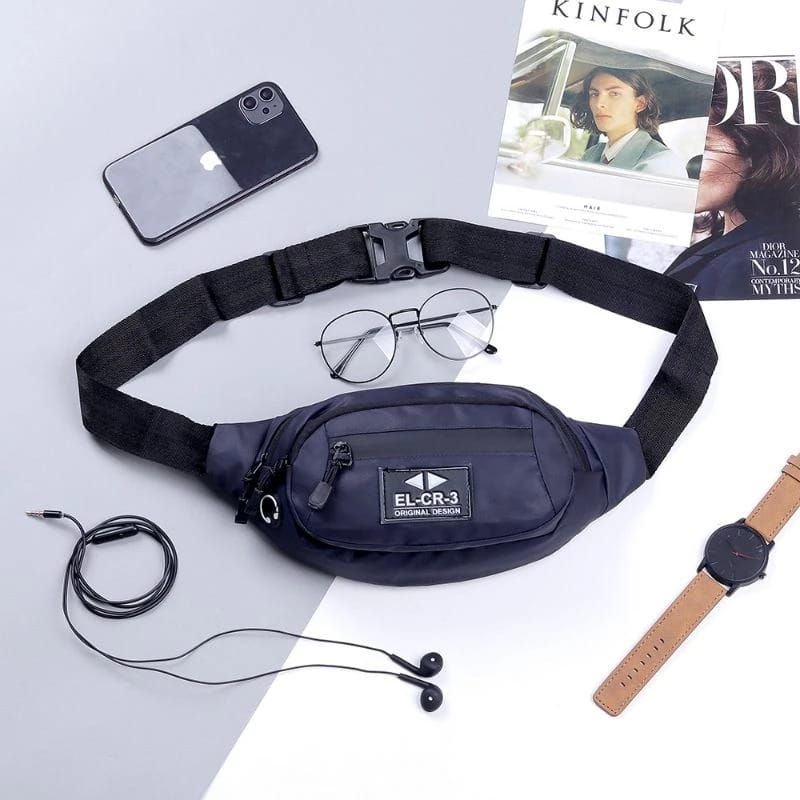 Tas Slingbag Kecil Waterproof Tas Waistbag Mini pria Hp Anti air Tas Selempang Pinggang Pria Besar J