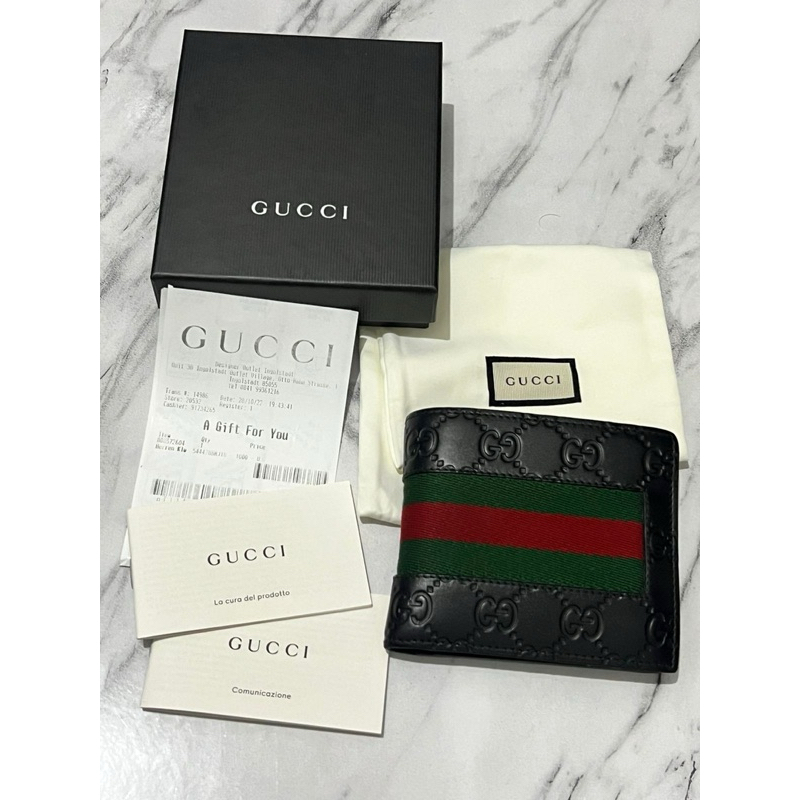 dompet gucci pria original ex gift preloved