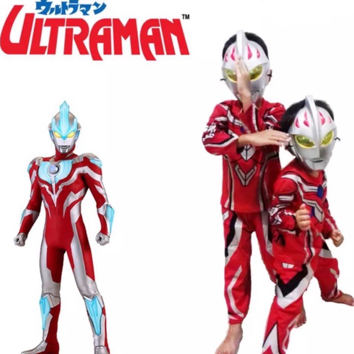 D2289 BAJU ANAK KOSTUM ULTRAMAN TOPENG  SETELAN ANAK ULTRAMAN  BAJU ANAK ULTRAMAN