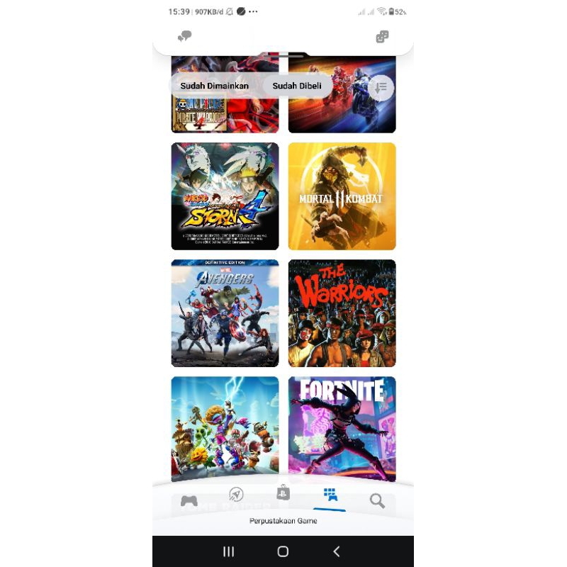 full akun psn ps4 game ada 9