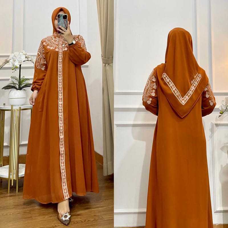 GAMIS CERUTY BABYDOLL IMPORT PREMIUM ( FREE HIJAB )