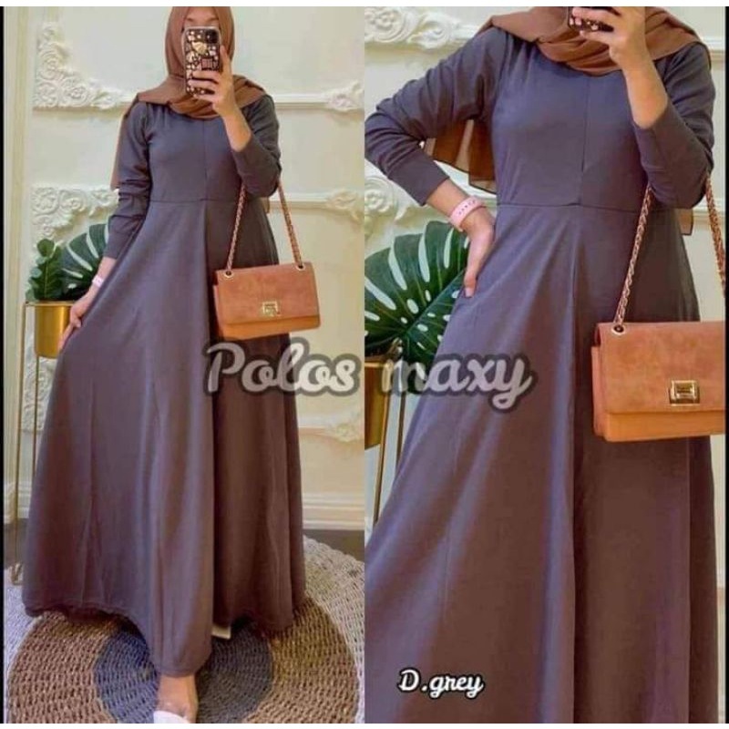 PREMIUM GAMIS VOXY POLOS BUSUI MAYUNG / GAMIS POLOS  / GAMIS JUMBO