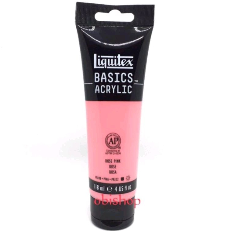 

Cat Akrilik Liquitex Basics Acrylic Colour 118 ml Rose Pink