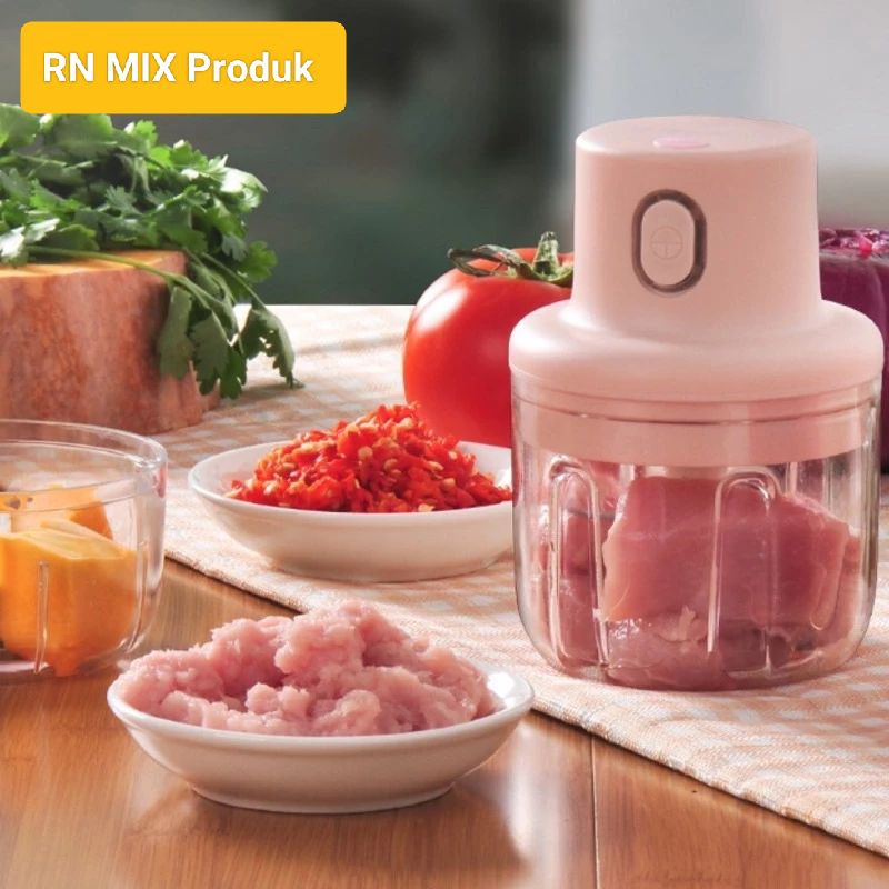 Blender Portable Elektrik Tanpa Kabel - Blender Elektrik Mini - Mini Chopper Blender cas mini