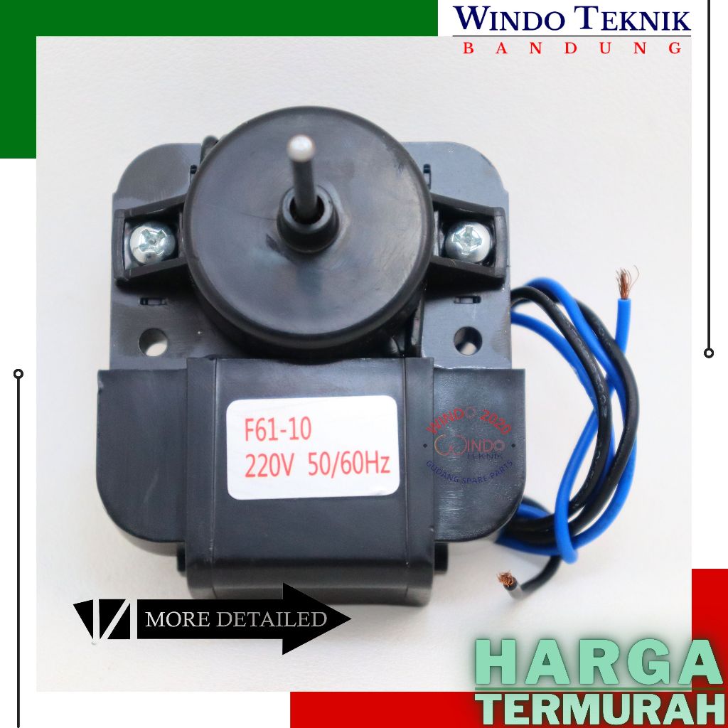 FAN KULKAS  F61 10 | FAN KULKAS POLYTRON | FAN SHOWCASE POLYTRON | MOTOR FAN KULKAS | MOTOR KULKAS