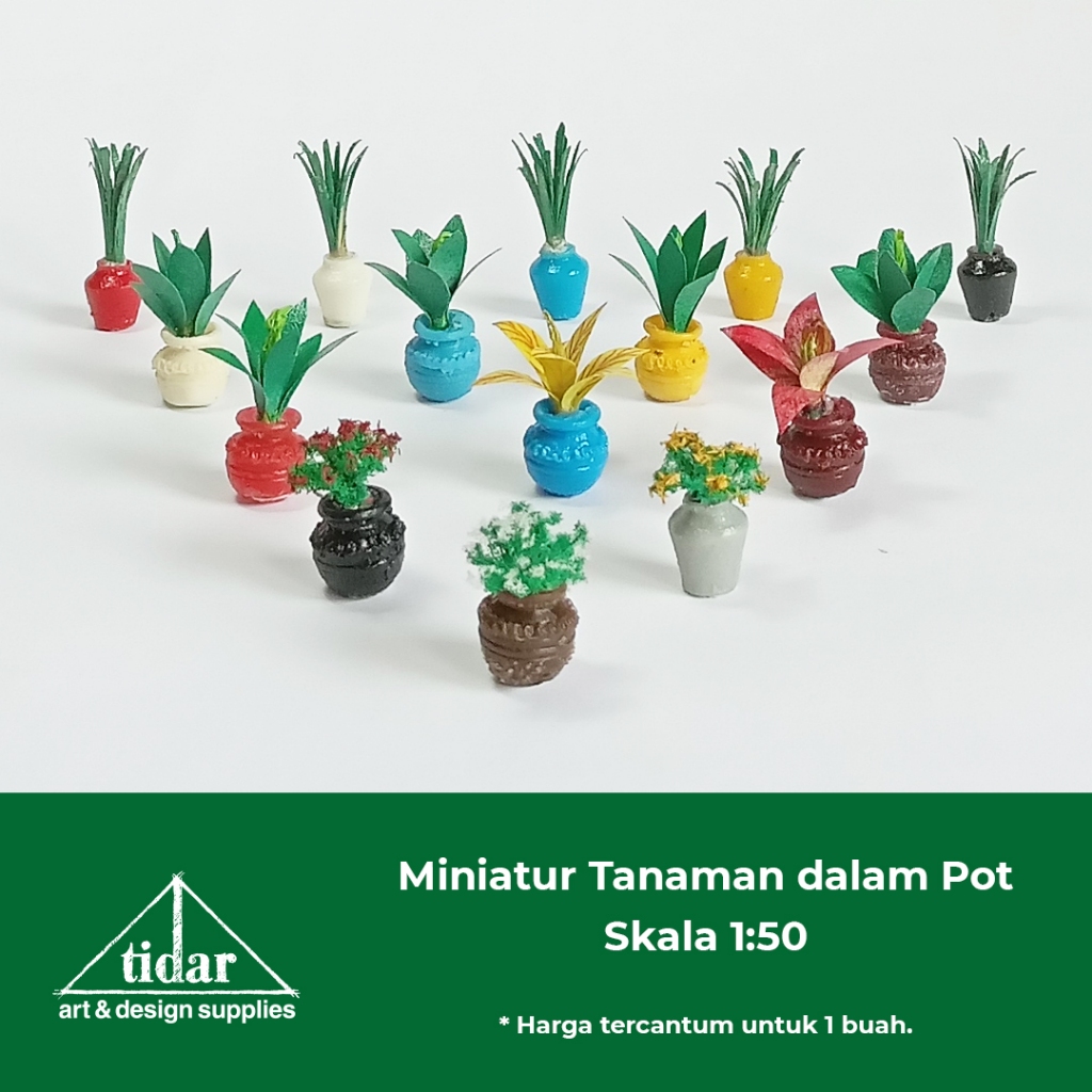 

[MR] MH - Miniatur Tanaman Bunga dalam Pot Skala 1:50 - Maket Pohon