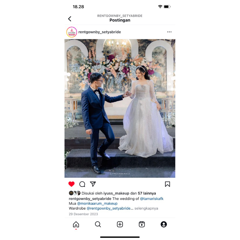 sewa gaun pengantin