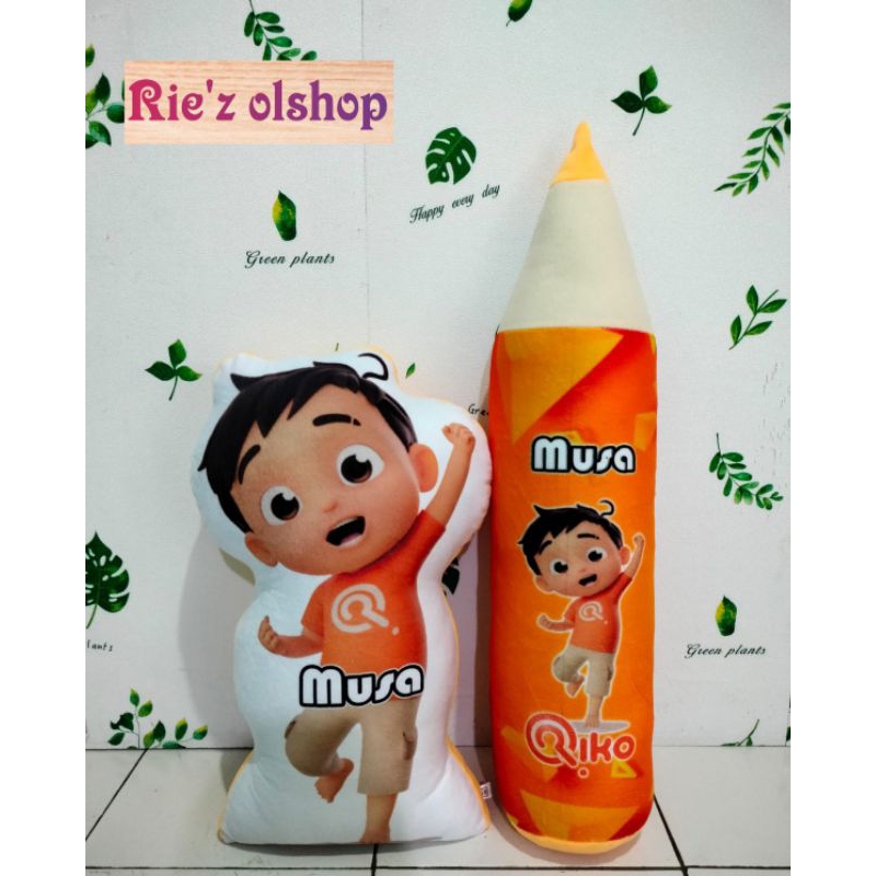 BONEKA PRINTING RIKO THE SERIES CUSTOM NAMA/BANTAL KARAKTER RIKO THE SERIES FREE UKIR NAMA