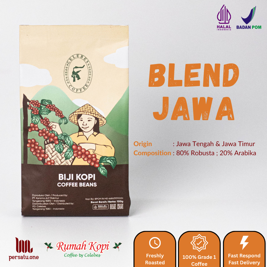

[CELEBES COFFEE] Kopi Jawa Bubuk/Biji/Espresso